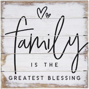 Simply Said, INC Perfect Pallet Petites 8" Rustic Wood Sign - Family is the Greatest Blessing - PET20418