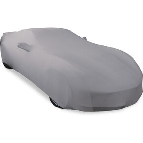 غطاء سيارة داخلي C7 Corvette Ultraguard من الساتان المطاطي لـ 2014-2019 Stingray، Z51، Z06، Grand Sport Corvettes - المقاس المثالي المخصص (أسود)