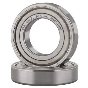 XiKe 2 Pcs 6001ZZ Double Metal Seal Bearings 12x28x8mm, Pre-Lubricated and Stable Performance, Deep Groove Ball Bearings for Electric Motor