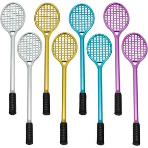 Maydahui 12PCS Tennis Racket Gel Pen Cute Kawaii Pens Novelty Sports Accessory Pens Black Ink for Boys Girls Sport Enthusiast