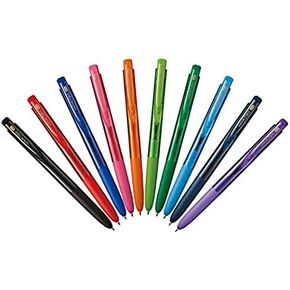 Uni-ball Signo RT1 Retractable Gel Ink Pen, Medium Point 0.5mm, Rubber Grip, UMN-155-05, 10 Color Value Set