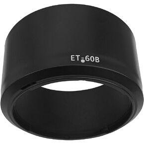 ET-60B Lens Hood for Canon RF-S 55-210mm F5-7.1 is STM Lens on R50 R100 Camera(for Accessories),HUIPUXIANG 55mm Lens Hood