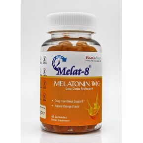 Low Dose Sleep Gummies - Melatonin 1mg, for Sleep Support - 60 Count, Cherry Orange Flavor