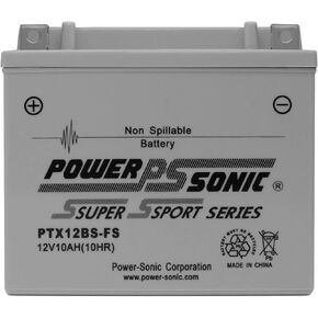 PTX12BS-FS 12V 10AH 120 CCA Sealed Lead Acid Battery