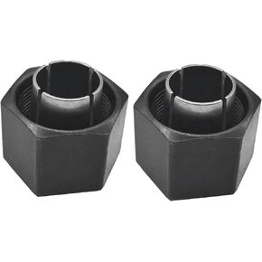Collet And Nut replace (1/​​2-inch) 12.7mm for Dewalt DW6212 DW618 DW616 router (2 packs)