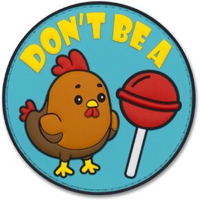'Chicken Lollypop' رقعة PVC مضحكة وروح الدعابة: بقع مخصصة - تصحيح تكتيكي لهواة جمع التصحيح المعنوي، والعسكريين، وعشاق السوشي، ورقع PVC ثلاثية الأبعاد تكتيكية