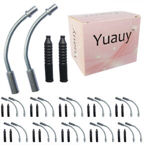 20 PCs 90° Liner V Brake Noodle Cable Guide Pipe Rubber Boot Bicycle Cycling Set