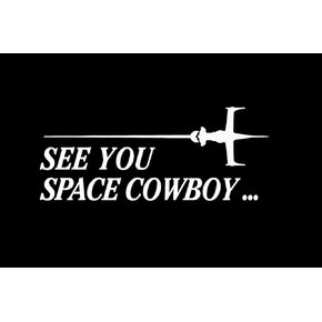 See You Space Cowboy Anime Vinyl Decal Decal for Laptop Tablet Skateboard Car Windows Stickers