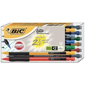 Matic Grip Mechanical Pencil, Assorted Barrel, 0.7 mm, 12/Pack
