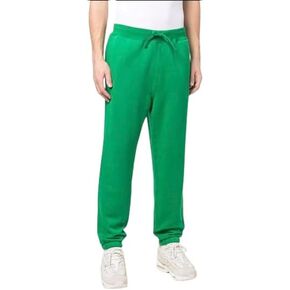 POLO RALPH LAUREN Men's Athletic Fleece Elastic Band Bottom Sweatpants (Polo Green/Orange Pong,M) in Saudi Arabia