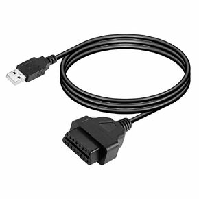 CERRXIAN 3.3FT OBDII Female to USB A Male Cable,OBD2 to USB Power Connection Cable,Used to Power Vehicle Equipment Such as GPS