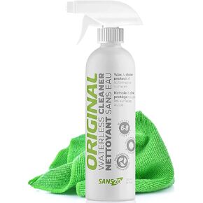 Total Detail Waterless Car Wash Wax and Polish Spray - Cleans, Shines and Protects with one Quick Application - Ultra Slick Lubricating Quick Detailer, Pro-Style Detailing Made Easy - 24 OZ
