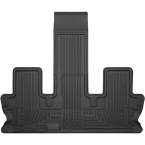 Husky Liners Weatherbeater Floor Mats | Fits 2014-2019 Toyota Highlander (Excludes Hybrid) | Front & 2nd Row, 3-pc Black - 99601