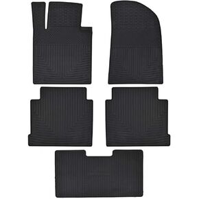 Car Floor Mats Custom Fit for Hyundai Sonata 2015 2016 2017 2018 2019/2016-2020 Kia Optima Odorless Washable Heavy Duty Rubber (All Weather) Floor Liners Set Black