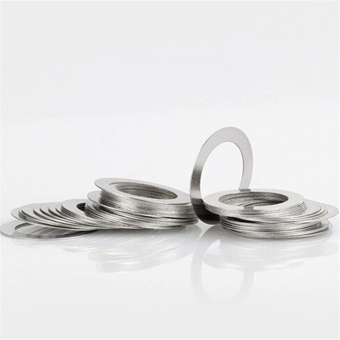 KALESYUJIN-40PCS S:0.1-10pcs/0.2-10pcs/0.3-10pcs/0.5-10pcs DIN988 Metal Shim Washers Stainless Steel Ultrathin Gasket Thin Flat Washer (12 * 18) in Saudi Arabia