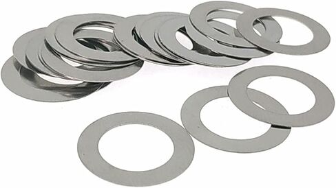 KALESYUJIN-40PCS S:0.1-10pcs/0.2-10pcs/0.3-10pcs/0.5-10pcs DIN988 Metal Shim Washers Stainless Steel Ultrathin Gasket Thin Flat Washer (12 * 18) in Saudi Arabia