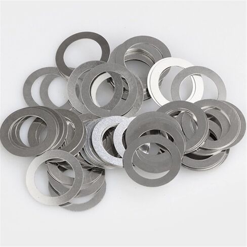KALESYUJIN-40PCS S:0.1-10pcs/0.2-10pcs/0.3-10pcs/0.5-10pcs DIN988 Metal Shim Washers Stainless Steel Ultrathin Gasket Thin Flat Washer (12 * 18) in Saudi Arabia