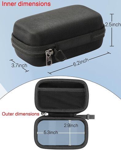 RAIACE Hard Travel Storage Case for Anker MagGo 3-in-1 Charging Station, Built-in Mesh Pocket for Cables or Accessories. (case only). - Black in Saudi Arabia