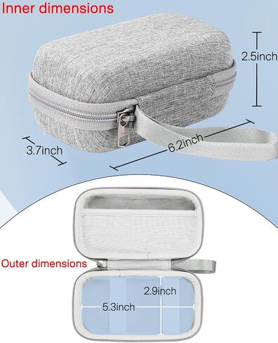 RAIACE Hard Travel Storage Case for Anker MagGo 3-in-1 Charging Station, Built-in Mesh Pocket for Cables or Accessories. (case only). - Black in Saudi Arabia