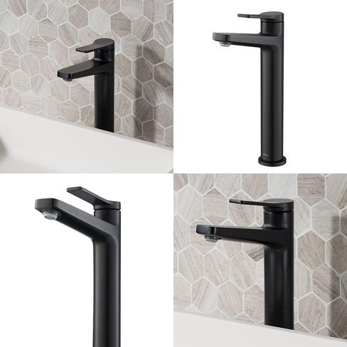 KRAUS Indy Single Handle Vessel Bathroom Faucet in Brushed Gold, KVF-1400BG (2 Pack) in Saudi Arabia