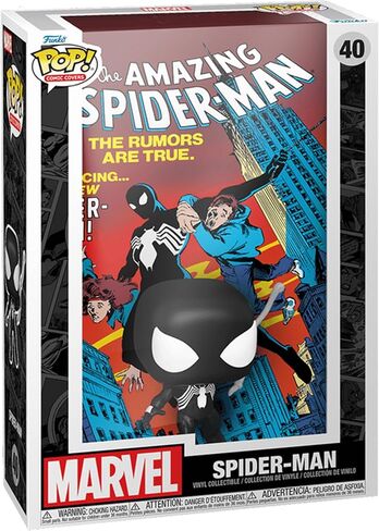 Funko Pop! Comic Covers #252 The Amazing Spider-Man Black Suit Display Case - Limited Edition Exclusive #40 in Saudi Arabia