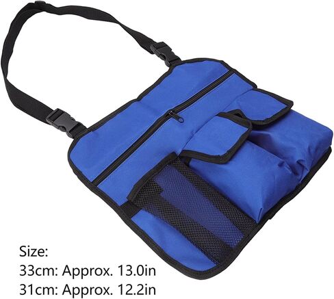 Zerodis Chair Armrest Organizer, Adjustable Keep Tidy Waterproof Camping Chair Armrest Pouch for Beach Chairs (Blue) in Saudi Arabia