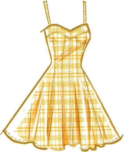 مجموعة أدوات خياطة فستان Fit and Flare من McCall's Misses، رمز التصميم M8405، المقاسات 18-20-22-24-26، متعدد الألوان in Saudi Arabia
