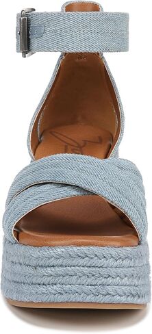ZODIAC Womens Naomi Wedge Ankle Strap Sandal Blue 6 M in Saudi Arabia