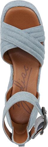 ZODIAC Womens Naomi Wedge Ankle Strap Sandal Blue 6 M in Saudi Arabia