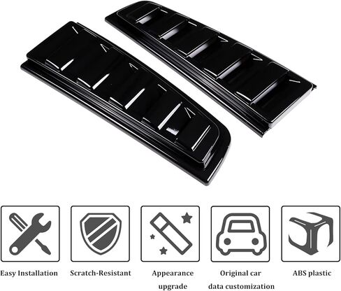 Car Rear Upper Tail Brake Light Lamp Taillight Bezels Guard Trim Cover,Tailgate Window Sun Shade Cover,Rear Side Window Vent Louvers for Hummer H2 2003-2009 (Bright Silver) in Kuwait