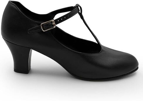 حذاء Capezio النسائي Jr. Footlight T-Strap Character حذاء أكسفورد، 13 أسود in Saudi Arabia