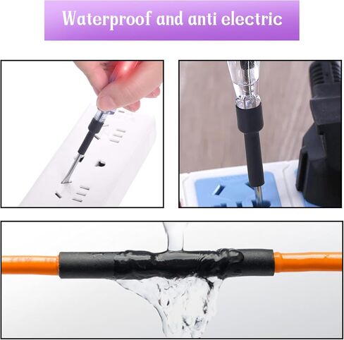 Polyolefin Heat Shrinkable Tube 1.0mm Dia. Black Shrink Tubing, 6M/19.7ft DIY Waterproof Insulation Sealing Shrinkable Tube in Kuwait