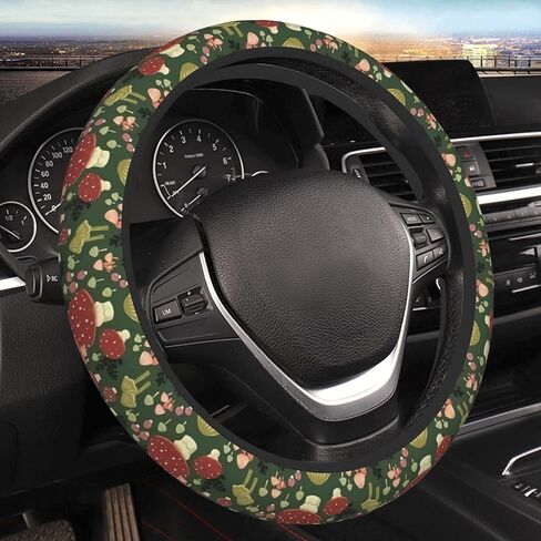 Green Cactus Steering Wheel Cover for Women Men Girls, Universal 15 Inch Cute Anti Slip Steering Wheel Protector Car Accessories Interior for Auto Truck SUV in Saudi Arabia