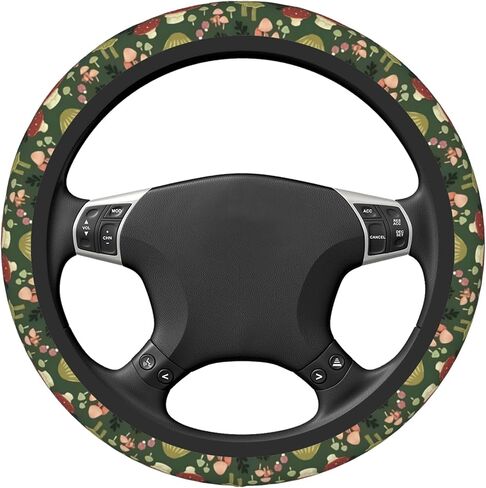 Green Cactus Steering Wheel Cover for Women Men Girls, Universal 15 Inch Cute Anti Slip Steering Wheel Protector Car Accessories Interior for Auto Truck SUV in Saudi Arabia