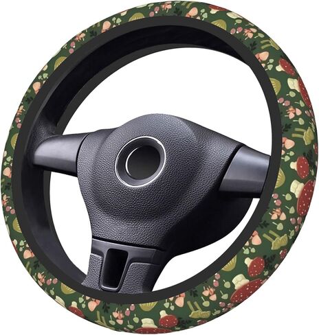 Green Cactus Steering Wheel Cover for Women Men Girls, Universal 15 Inch Cute Anti Slip Steering Wheel Protector Car Accessories Interior for Auto Truck SUV in Saudi Arabia