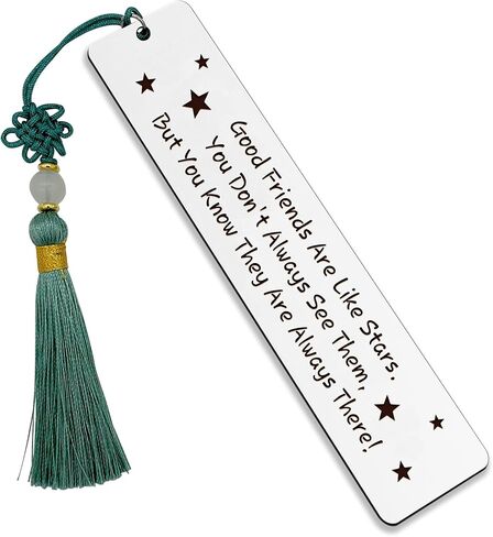 Good Friends are Like Stars Metal Bookmark with Tassel for Teens Kids Boys Girls Students Bestie Best Friends Book Lover Birthday Christmas Graduation Friendship Gifts in Saudi Arabia