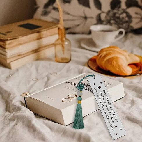 Good Friends are Like Stars Metal Bookmark with Tassel for Teens Kids Boys Girls Students Bestie Best Friends Book Lover Birthday Christmas Graduation Friendship Gifts in Saudi Arabia