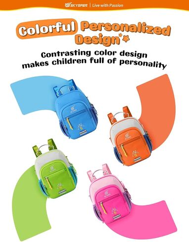 SKYSPER Toddler Backpack - Cute Kids Backpack Travel Preschool Bag Mini Girl Backpacks Small Kindergarten, 2 Year Old Boys and Girls in Saudi Arabia