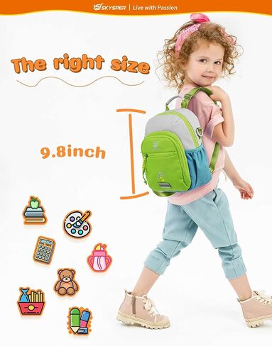 SKYSPER Toddler Backpack - Cute Kids Backpack Travel Preschool Bag Mini Girl Backpacks Small Kindergarten, 2 Year Old Boys and Girls in Saudi Arabia