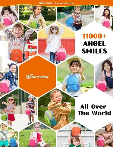 SKYSPER Toddler Backpack - Cute Kids Backpack Travel Preschool Bag Mini Girl Backpacks Small Kindergarten, 2 Year Old Boys and Girls in Saudi Arabia