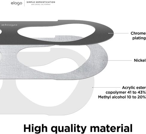 elago Dust Guard Compatible with AirPods 3 Case, Dust-Proof Sticker Compatible with AirPods 3rd Generation Case 2021, Protection from Iron & Metal Shavings, Clean Your AirPods (1 Set, Dark Grey) in Saudi Arabia