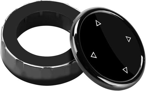 غطاء مقبض الوسائط المتعددة، غطاء أزرار الوسائط المتعددة الكبيرة الداخلية للسيارة BMW F10 F20 F30 لـ iDrive (أسود لامع) in Kuwait