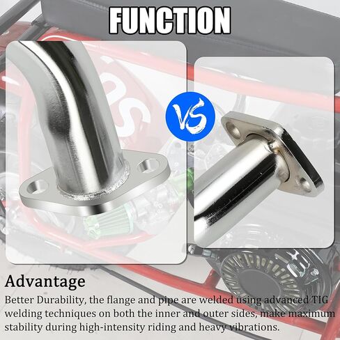 YOXUFA VM22 212cc مجموعة المكربن ​​للمفترس 212 224 196cc كولمان CT200U CT200U-EX BT200X Baja Warrior MB200 دراجة صغيرة KT196 Go Kart 6.5HP GX160 أجزاء محرك عالية الأداء مع كاتم صوت العادم in Kuwait