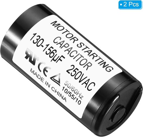 مكثف تشغيل المحرك PATIKIL، 2 حزمة 53-64 فائق التوهج/Mfd 250 فولت 50/60 هرتز CD60 مكثف تشغيل المحرك لبدء تشغيل المحرك الكهربائي in Kuwait
