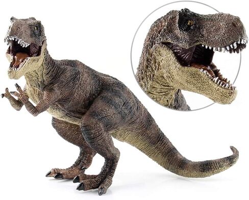 RCOMG Dinosaur Toy Tyrannosaurus Rex, Realistic Dino Figure T-Rex Toy Plastic Educational Prehistoric Animal Dinosaur Figurines for Kids Toddlers (Green) in Saudi Arabia