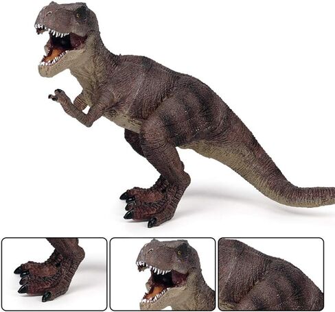 RCOMG Dinosaur Toy Tyrannosaurus Rex, Realistic Dino Figure T-Rex Toy Plastic Educational Prehistoric Animal Dinosaur Figurines for Kids Toddlers (Green) in Saudi Arabia