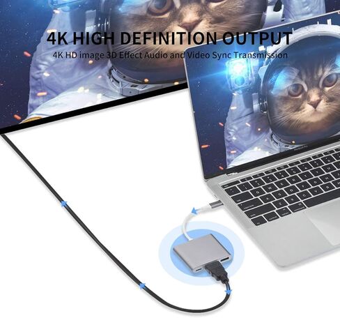 محول USB C إلى HDMI، ومحول USB 3.2 من النوع C إلى HDMI 4K متعدد المنافذ AV in Kuwait