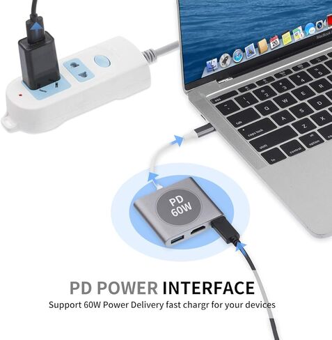 محول USB C إلى HDMI، ومحول USB 3.2 من النوع C إلى HDMI 4K متعدد المنافذ AV in Kuwait