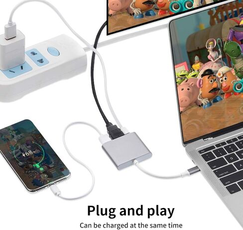 محول USB C إلى HDMI، ومحول USB 3.2 من النوع C إلى HDMI 4K متعدد المنافذ AV in Kuwait