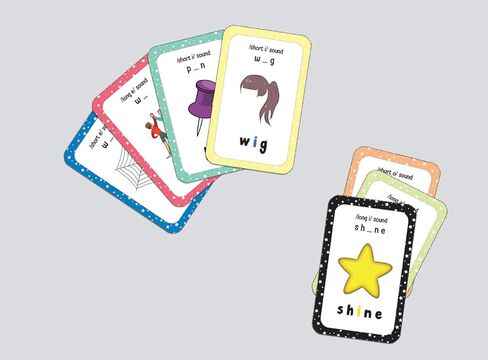 Creanoso Phonics Consonant Blends Sounds Learning Cards (1-Deck) - Fun Stocking Stuffers for Home Tutoring Party Favors Supply Props Games - Suitable for Kids Boys Girls Children in Kuwait